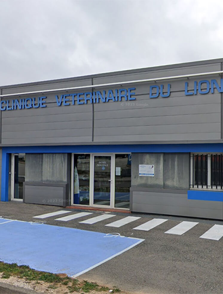 Façade extérieur de la clinique vétérinaire du Lion